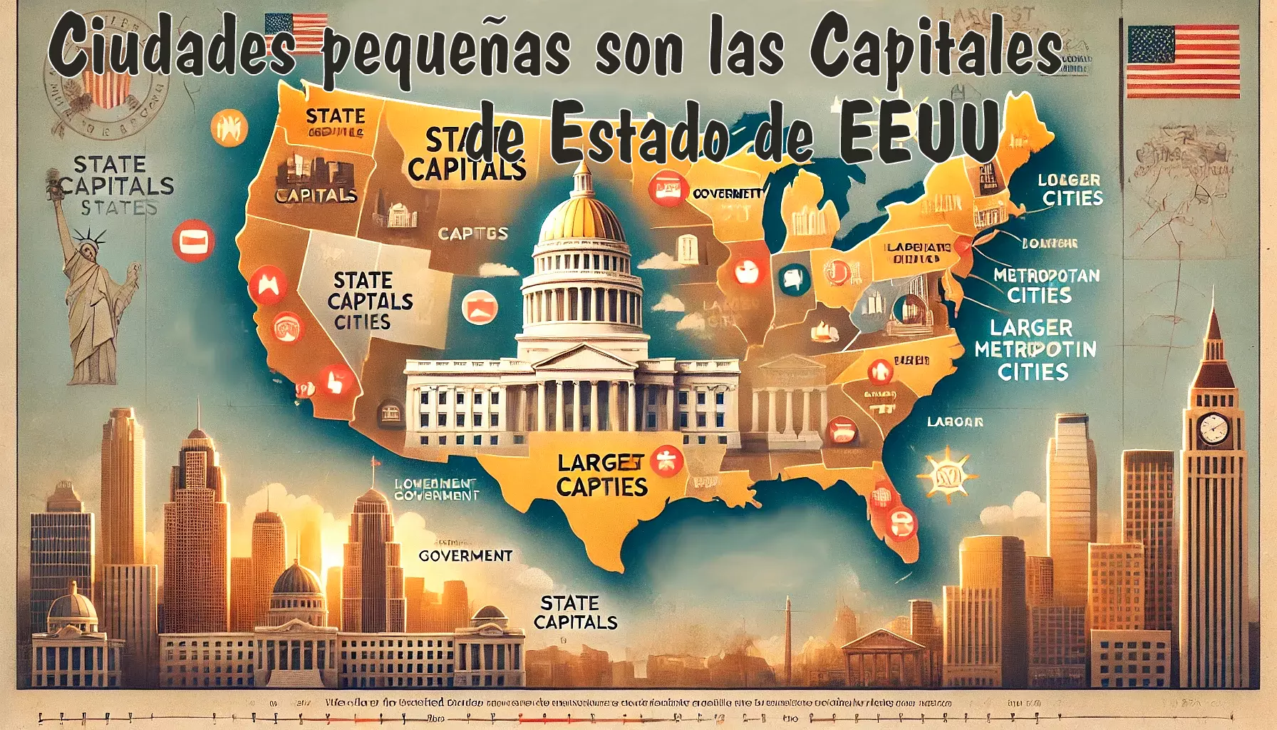 capitales de estado de eeuu no son ciudad principal