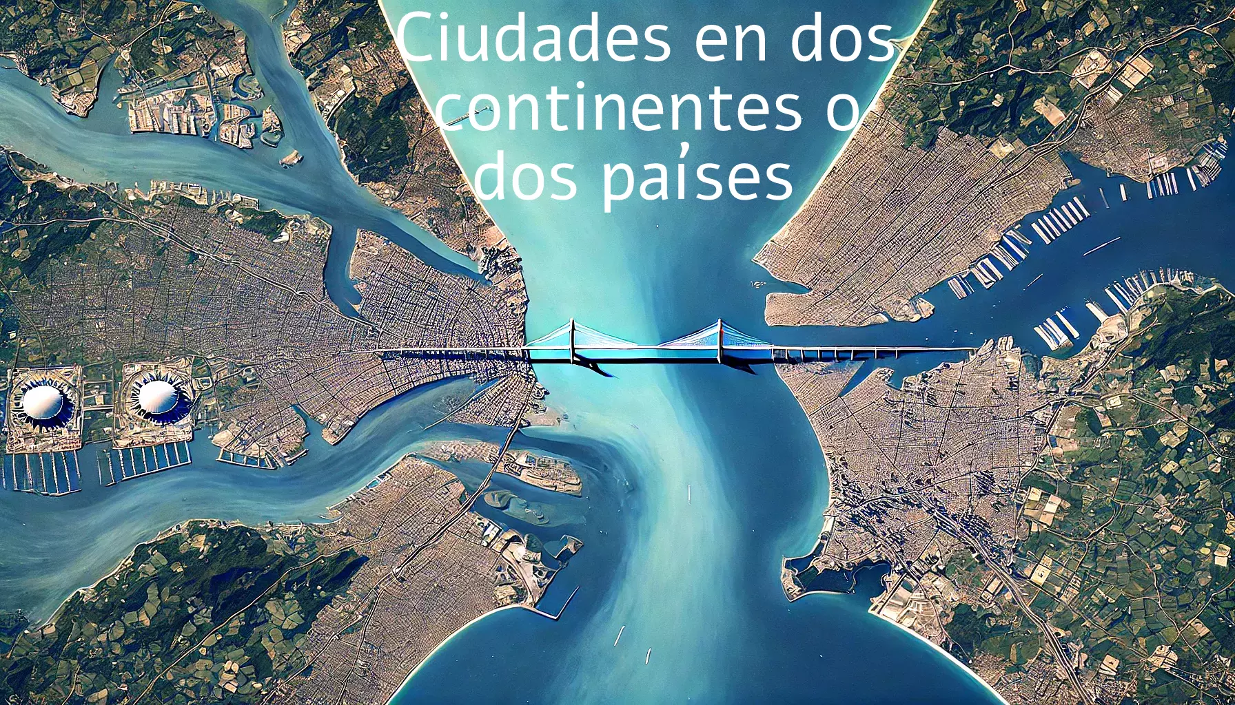 ciudades entre dos continentes y paises